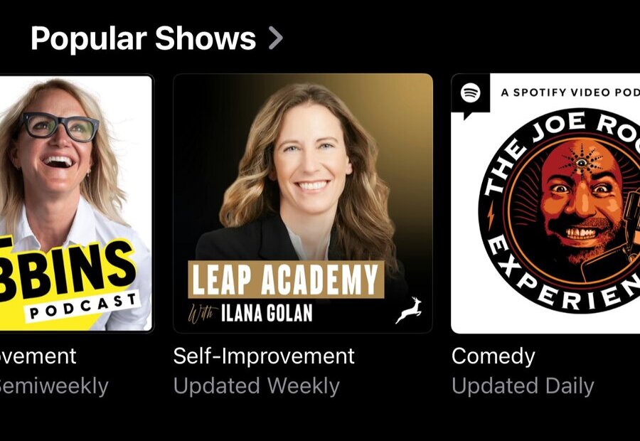 Leap Academy Podcast with Ilana Golan featured among Apple Podcasts' Popular Shows